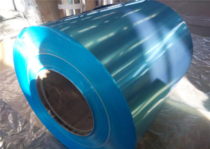 ALUMINUM COIL WITH BLUE PVC FILM